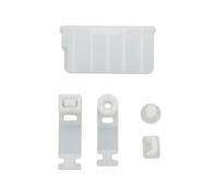 Silicone Anti-Dust Plug for New 3DS XL/LL 3DSXL 3DSLL 2DS, Earphone Charging Dock Dust Proof Protector Cap (white)