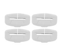 Silicone Anti-Scratch Seat Belt Cover - 4 Pieces Reusable Buckle Protector | Car Seatbelt Lock Clip Stopper | Universal Insert Guard For Auto Trucks RVs