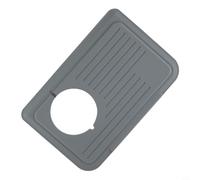 Silicone Anti-Slip Coffee Tamping Mat for Barsetto Bae01 Bae02 Bae02sa Espresso Machines - Food-Grade Heat-Resistant Dishwasher-Safe 307 X 202 Mm (12.09 x 7.95 in)(Gray)