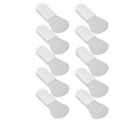 Silicone Applicator, Face Spatula 10Pcs Silicone Brush Mini Short Handle Mud Applicator Portable Facial Beauty Tool White (#1)