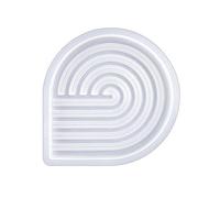 Silicone Arch Door Molds Striped Pattern Epoxy Resin for Cup Pad Home Ornaments Tray Curved Arch Molds