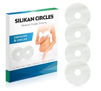 Silicone Areola Clear Gel Scar Sheets-4 Medical Breast Scars Silicon Circles See-into Scar Restore Smooth Mastectomy Breast Lift Reconstruction Surgery Supplies Keloid Guards Sheeting-SILIKAN