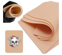 Silicone Artificial Skin Tattoo Practice Skin 3 mm x 295 x 195 mm Tattoo Skin 3 mm Tattoo Artificial Skin 19 x 14 cm Tattoo Skin Practice Skin Silicone Fake Skins Fake Skin