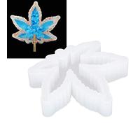 Silicone Ashtray Mold, Maple Leaf Resin Casting Molds for Soap Making, Heat Resistant Craft Mold for Home, Office, Desk Decoration