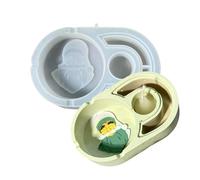 Silicone Ashtray Molds Crafting Moulds Christmas Ornament Molds Christmas Man Pattern Handmade Moulds Silicone Texture Ashtray Craft Mold