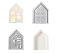 Silicone Atmospheres Light Mold Sturdy Silicone Mold for Crafting Individualized Hollow House Storage and Lighting