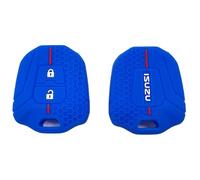 Silicone Auto Key Shell Fob Cover for Isuzu D-MAX Jim (Blue)