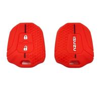 Silicone Auto Key Shell Fob Cover for Isuzu D-MAX Jim (Red)