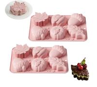 Silicone Autumn 2 Pieces 3D Mould for Cupcake Decoration | Autumn Jelly Mould Pastry Chef Amateur Professionals Parties Kitchen School Events