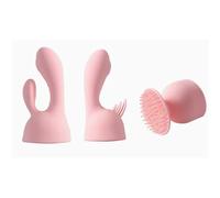 Silicone AV Massage Stick Accessories, Wearing Finger Cots Female Masturbator G-spot Stimulation Couples Flirting Sex Toys(3-Piece Set)