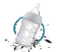 Silicone Baby Bottle Covers, Elastic Non-Slip Wrapper Design, Smooth Texture Shield, Reusable Drinking Accessories, Soft Touch Cup Guard, Ideal for Pushchairs, Parking Vehicles