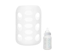 Silicone Baby Bottle Covers - Non-Slip Silicone Bottle Cover | Travel Baby Protector | Protector Anti Breakage Glass Feeding for Travel Outdoor Stroller Park Car Walking Home Nursery Feeding
