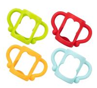 Silicone Baby Bottle Handles, Bottles Protection Silicone Bottle Grip Breastfeeding, Non-Slip Baby Bottle Grips for Feeding Bottles, BPA-Free Bottle Sleeves for Newborns, Toddlers 4PCS