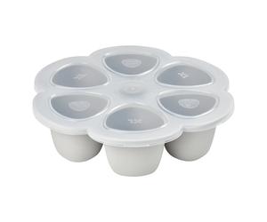 Silicone Baby Food Mould - 6 x 150ml Light grey one size