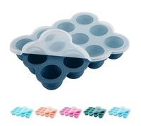 Silicone Baby Food Storage Container, 12 x 45ml Baby Food Freezer Tray with Silicone Lid, BPA Free, Perfect for Homemade Food, Vegetables, Ice Cubes, Fruit Puree and Milk