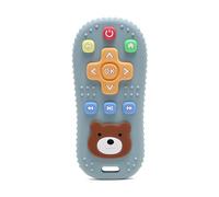 Silicone Baby Teething Toy - Remote Control Shaped Teether for Infants & Toddlers, BPA-Free, Freezable & Dishwasher Safe, Soothes Gums, Easy to Hold, Sensory Toy for 3-18 Months (Blue)
