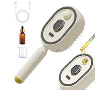 silicone baby toothbrush, Brush for Hair, Rechargeable Anti-Static Red Light Air Cushion Comb, Cordless Anti-Frizz Detangling silicone baby toothbrush, Hair Brushl (Beige)