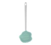 Silicone Back Scrubber for Shower Detachable Back Scrubber Bath Brush Wall Mount Shower Brush Long Handle Men and Women(Grn)