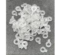 Silicone Bait Bands For Fishing Carp Match General -Small -Medium-Large (40, Small)