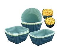 Silicone Baking Cups - Baking Muffin Moulds Reusable and Thick Silicone Cups Easy for Preparing Pastries, Bread, Confectionery