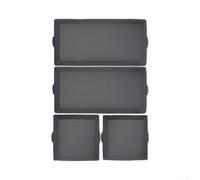 Silicone Baking Divider Set of 4 for Loaf Pans - Heat Resistant Rectangular Bread Pan Separators for Even - Home Kitchen Bakeware Tool Black 14.5cm
