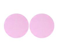 Silicone Baking Mat 2 Pack | Non - Stick Rolling Pin Pastry Pad for Cake Turntable/Countertop/Dough Kneading | 12 Inch Round with Measurement Scale, Oven Safe