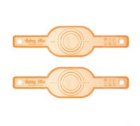 Silicone Baking Mat, 2 Pcs 56x15cm Non-Stick Sourdough Bread Liner for Dutch Oven with Long Handles Even Heat Distribution Home Bakers(Orange)