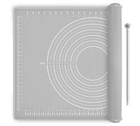 Silicone Baking Mat 24" x 16", Extra Thick Dough Rolling Mat with Measurements and Edge Heightening, Non-stick Food Grade Silicone Pastry Mat for for Pastry, Bread, Cookies, Pizza, Fondant, Pasta