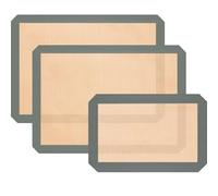 Silicone Baking Mat, 3 Pack Reusable Baking Mat, Non-Stick, Food Safe Silicone Mats for Baking, Oven Baking Sheet for Making Cookies, Macaroons, Bread