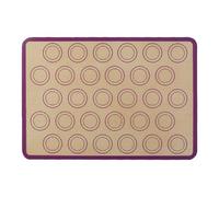 Silicone Baking Mat 42 29.5cm Nonstick Heat Oven Mats Toaster Liner Sheet for Making Pizza Cookie Bread Bun 30 Baking Rings Bakeware with Lids 9x13 (B, One Size)