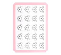 Silicone Baking Mat 42x29.5cm - Non-Stick, Reusable Tray Liner for Cookies, Pastry, Macaron, Cake, Bread | Fits Tables & Counters （Pink）