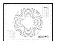 Silicone Baking Mat Black Silicone Baking Mat Kneading Pad Dough Cake Maker Kitchen Cooking Grill Non-Stick Gadgets Bakeware Pastry(60x80cm Black)