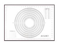 Silicone Baking Mat Black Silicone Baking Mat Kneading Pad Dough Cake Maker Kitchen Cooking Grill Non-Stick Gadgets Bakeware Pastry(50x70cm Black)