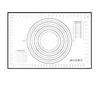 Silicone Baking Mat Black Silicone Baking Mat Kneading Pad Dough Cake Maker Kitchen Cooking Grill Non-Stick Gadgets Bakeware Pastry(40x60cm Black)