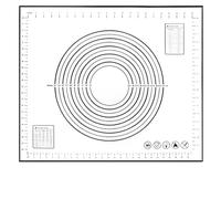 Silicone Baking Mat Black Silicone Baking Mat Kneading Pad Dough Cake Maker Kitchen Cooking Grill Non-Stick Gadgets Bakeware Pastry(50x60cm Black)