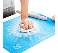 Silicone Baking Mat, Non Stick Pastry Mat with Measurement (Blue, 50×40cm)