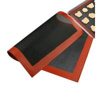 Silicone Baking Mat - Reusable Oven Liner | Perforated Fibreglass Silicone Baking Mat for Bread Baking Moulds, Biscuits, Puff Pastry, Pizza, Macaroons and Cakes