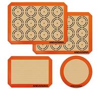 silicone baking mat set of 4 (Orange-4A)