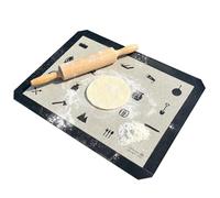 Silicone Baking Mats, Non-Slip, Heat-Resistant, Non-Stick Silicone Mat, Kitchen Baking Accessories, for Oven, Microwave, Toaster, Fryer, Grill, BBQ, Dough, Pastry, Rolling, Cutting, Cooking
