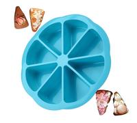 Silicone Baking Molds - 8 Servings Triangle Pizza Slice Cake Mold | Non-Stick Cake Portioning Mould For Chocolate Brownies Muffins Scond Bread