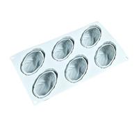 Silicone Baking Molds Novelty - 6 Cavity Thick Wall Platinum Bakeware, Retains Funny Detailed Dessert Shapes, Resists Bulging in Ovens, Releases Muffins Without Tearing | for Home Treats