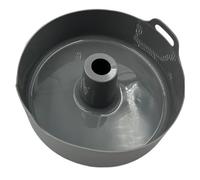 Silicone baking mould for air frying savarin 21 cm, suitable for air fryers from 5 to 9 L. Cake mold for oven and air fryer without BPA, non-stick ring-shaped baking pan grey.