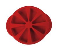 Silicone Baking Moulds - 8 Portion Triangle Pizza Cake Pan Mold, Non Stick Heat Resistant Baking Tool for Chocolate Brownies Muffins Scone Cornbread Soap Snacks Mousses Jellies Puddings