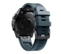 Silicone Band Compatible with Fenix 7X 7 6X 6 Pro 5 5X Plus Epix Gen 2 Tactix Bravo Watch Strap 26mm 22mm Wristband Bracelet(Tibetan blue,22mm Fenix 7 7Pro)