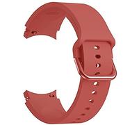 Silicone Band with Curved End for Samsung Galaxy Watch 4 Classic 42 46 40 44mm, Waterproof Silicone Replacement Wristbands Soft Silicone Replacement Band