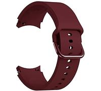 Silicone Band with Curved End for Samsung Galaxy Watch 4 Classic 42 46 40 44mm, Waterproof Silicone Replacement Wristbands Soft Silicone Replacement Band