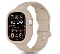 Silicone Bands Bumper Case Compatible with Apple Watch Band 38mm 40mm 41mm 42mm 44mm 45mm 46mm 49mm Women Men, Sport Strap Protective Cover Wristband for iWatch Ultra Series 11 10 9 8 SE 7 6 5 4 3 2 1