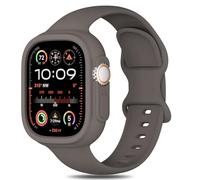 Silicone Bands Bumper Case Compatible with Apple Watch Band 38mm 40mm 41mm 42mm 44mm 45mm 46mm 49mm Women Men, Sport Strap Protective Cover Wristband for iWatch Ultra Series 11 10 9 8 SE 7 6 5 4 3 2 1