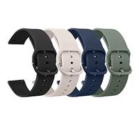 Silicone Bands for Fitvii HM57 / MorePro HM57 Smart Watch, 22mm Soft Silicone Bands for Fitvii / MorePro HM57 Smartwatch Replacement Wristband Adjustable Straps (Black+Starlight+Deep Blue+Green