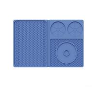 Silicone Bar Mat 26X20x3cm, Multipurpose Cocktail Prep Station With Salt Rimmer, Non-Slip For SURFACE For Home Bar, Bar Accessories, Home Bar Accessories(Dark blue)